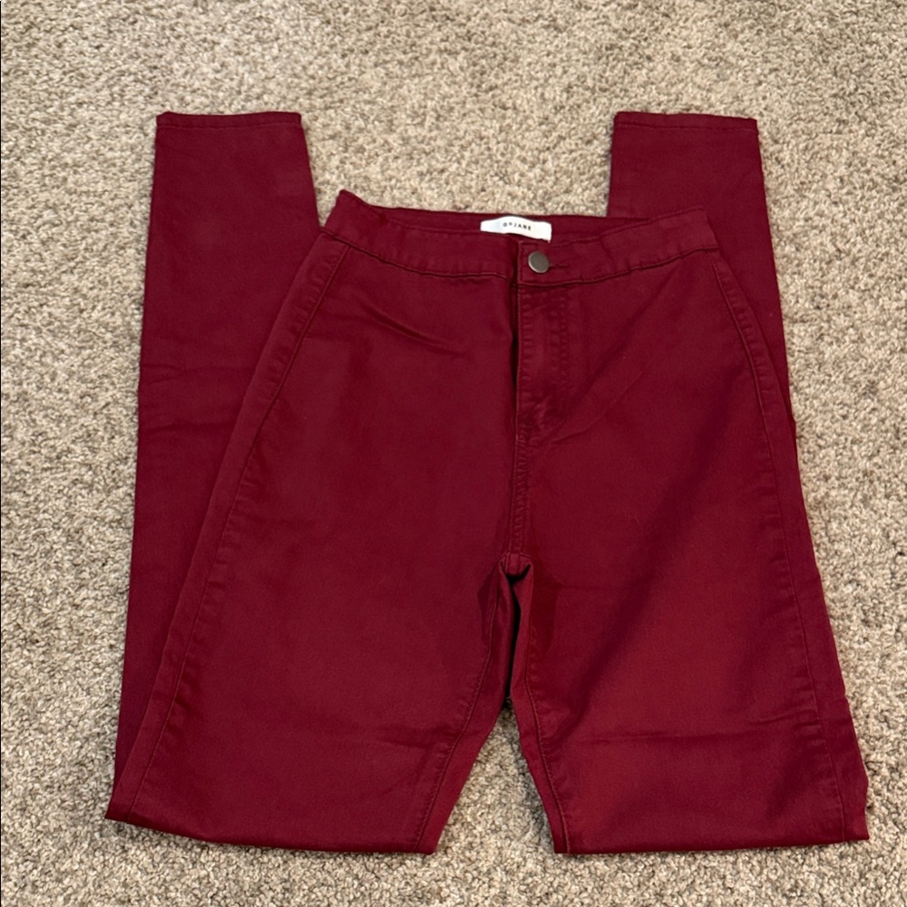GoJane Maroon Skinny Jeans